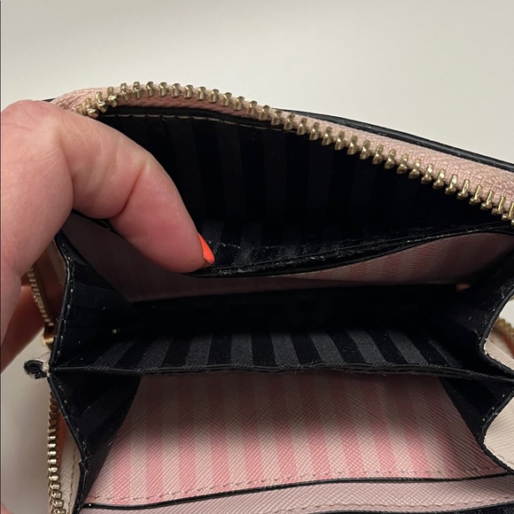 Victoria's Secret Pink and White Striped Mini Zip up Wallet - Picture 10 of 11